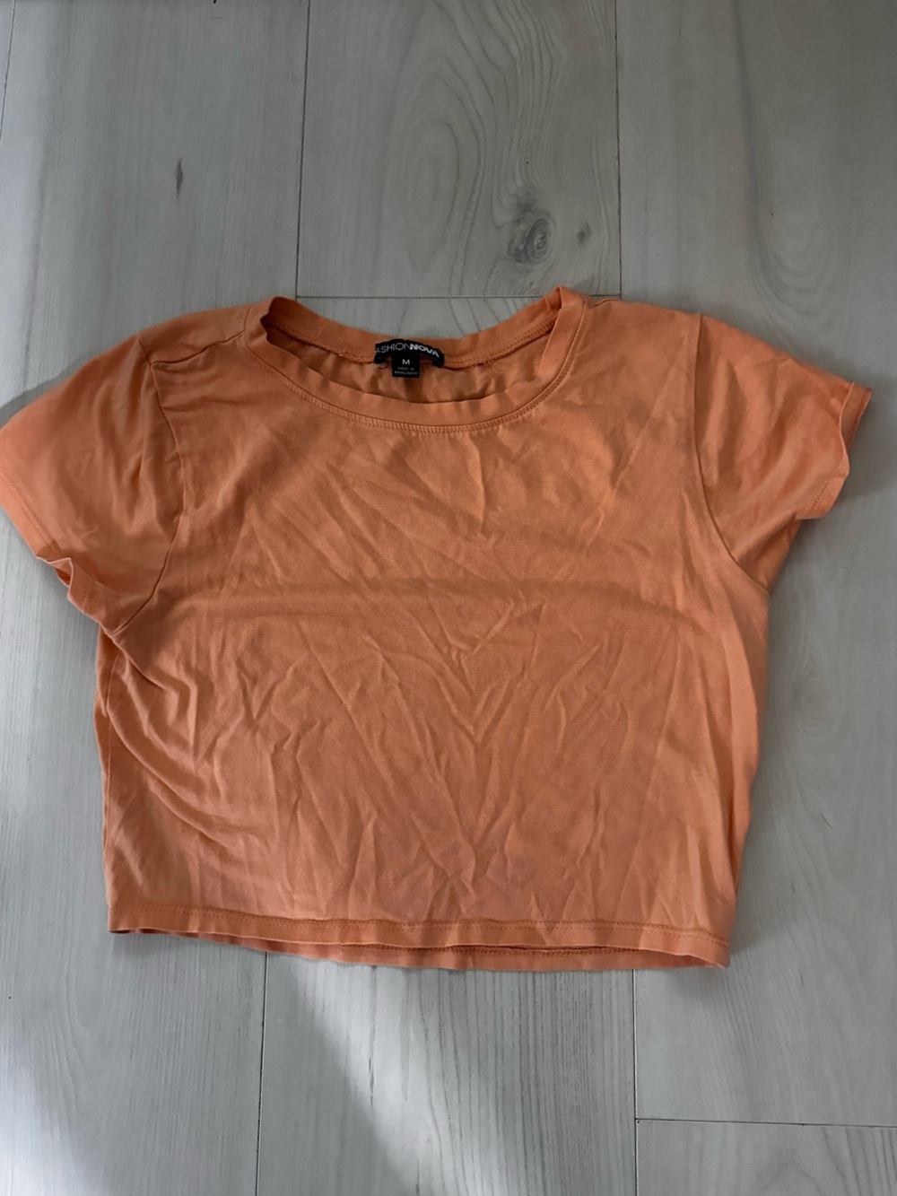 Fashion Nova Orange Top Size Medium 0599